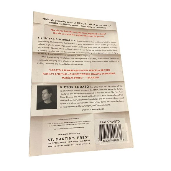NEW Edgar and Lucy Victor Lodato paperback book - Picture 2 of 2